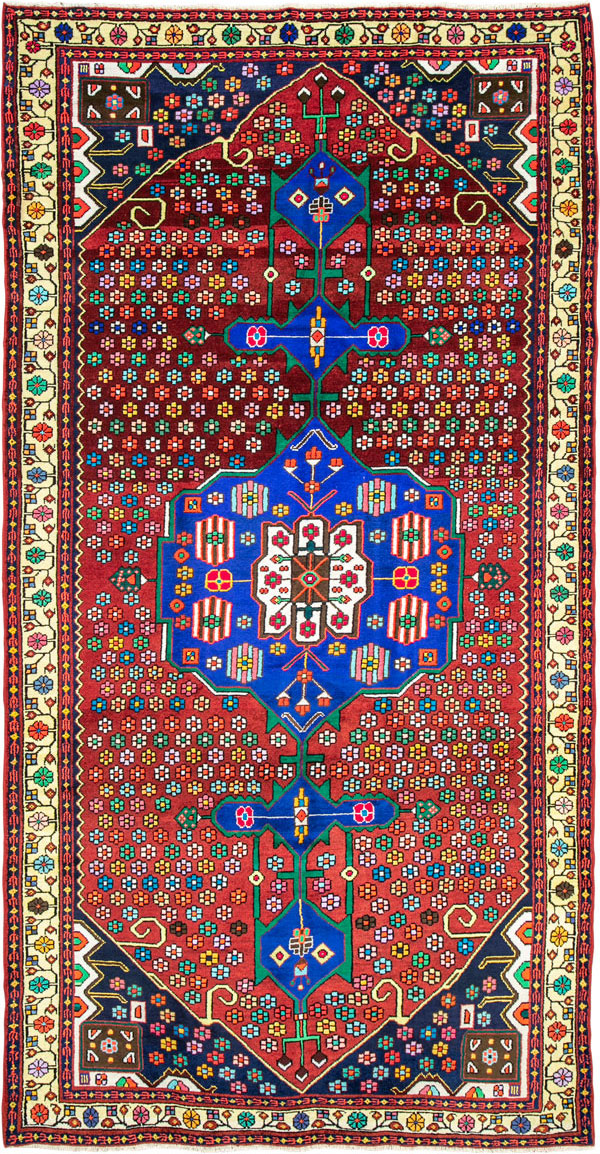 Vintage Persian Hamadan Rug, No.26180 - Galerie Shabab