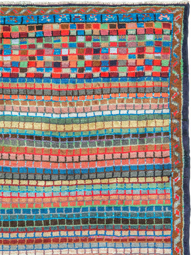 Vintage Persian Mahal Rug, No.26181 - Galerie Shabab