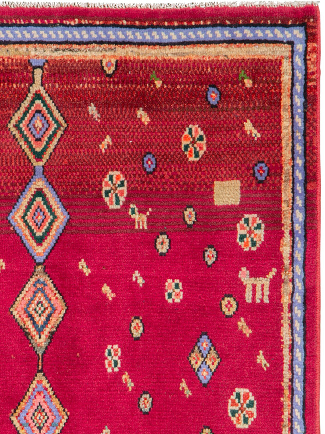 Vintage Persian Mahal Rug, No.26183 - Galerie Shabab