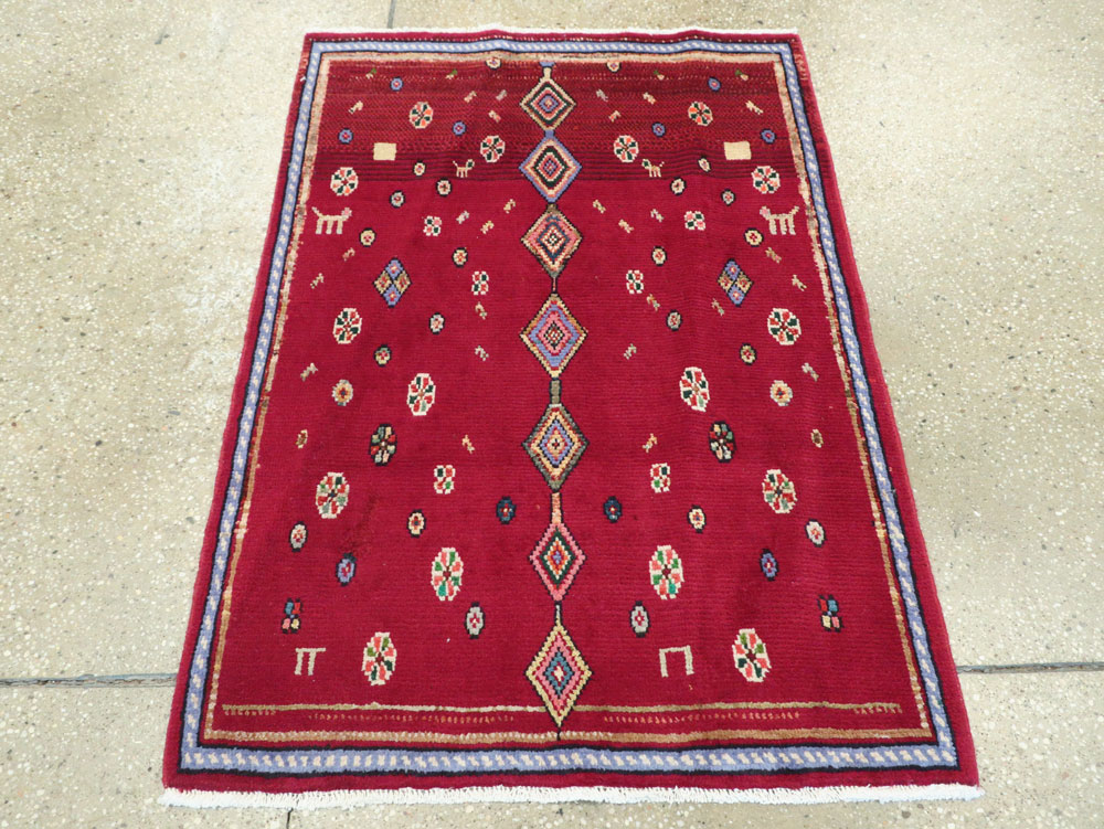 Vintage Persian Mahal Rug, No.26183 - Galerie Shabab
