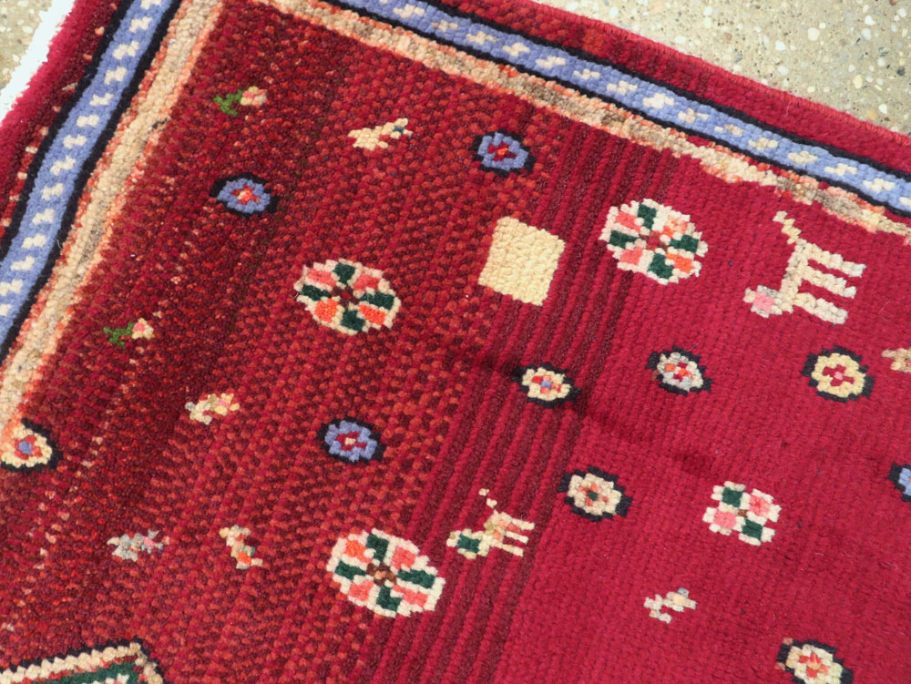 Vintage Persian Mahal Rug, No.26183 - Galerie Shabab