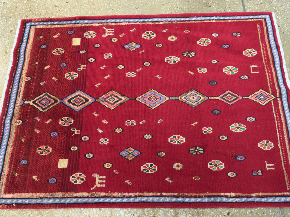 Vintage Persian Mahal Rug, No.26183 - Galerie Shabab