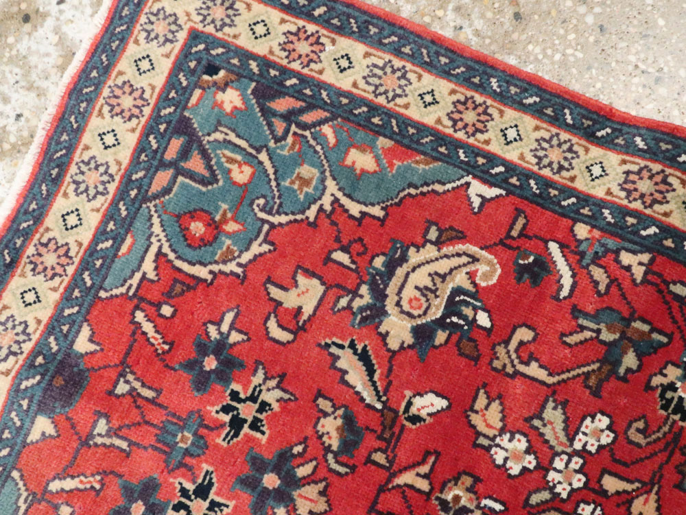 Vintage Persian Tabriz Throw Rug (Pair: 1 of 2), No.26189 - Galerie Shabab