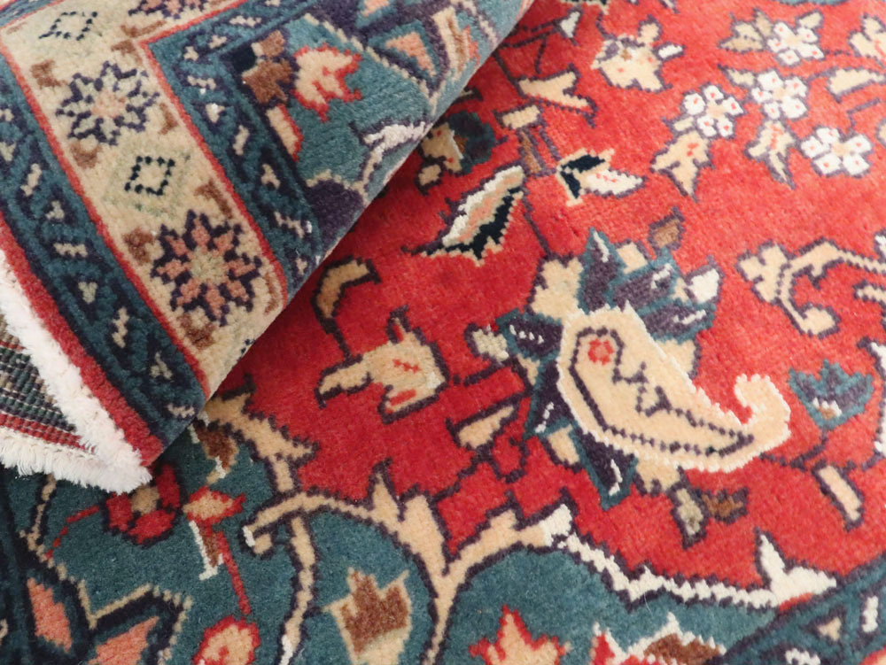 Vintage Persian Tabriz Throw Rug (Pair: 1 of 2), No.26189 - Galerie Shabab