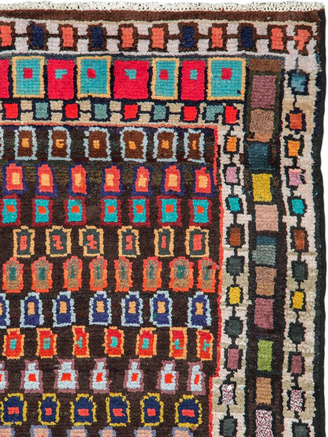 Vintage Persian Hamadan Rug, No.26192 - Galerie Shabab