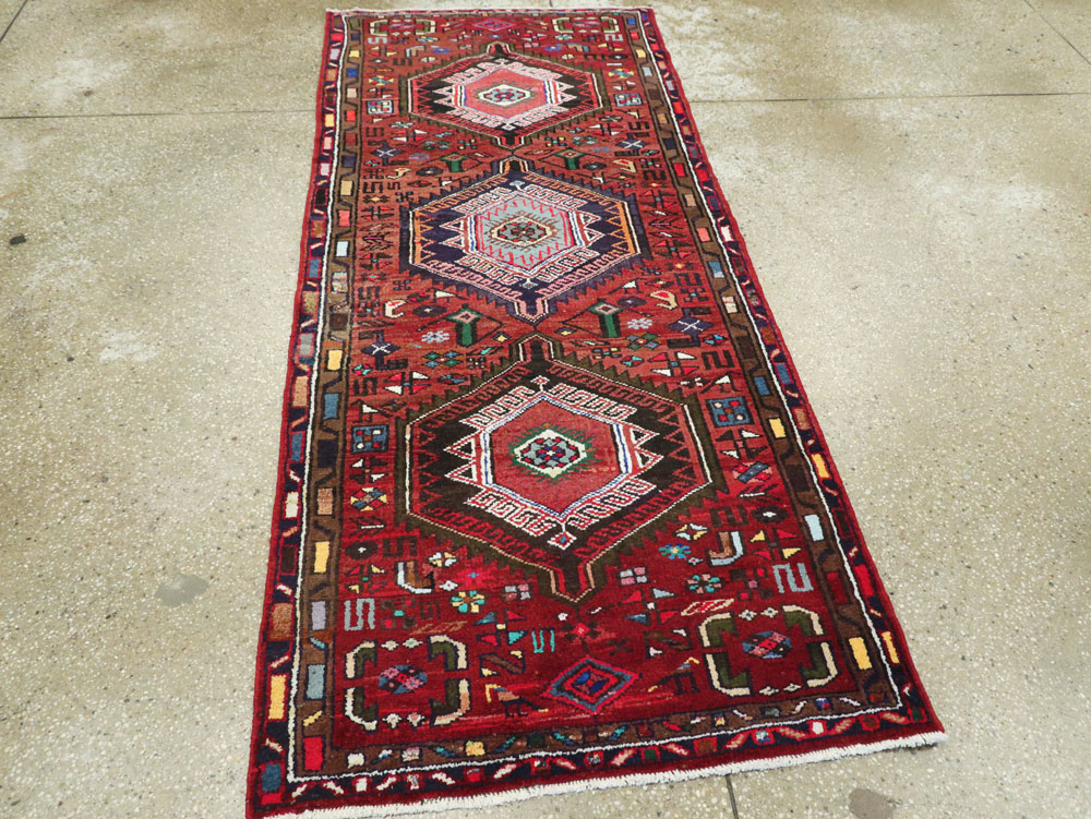 Vintage Persian Hamadan Rug, No.26194 - Galerie Shabab