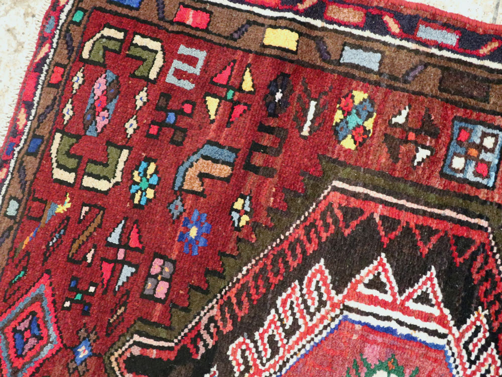 Vintage Persian Hamadan Rug, No.26194 - Galerie Shabab
