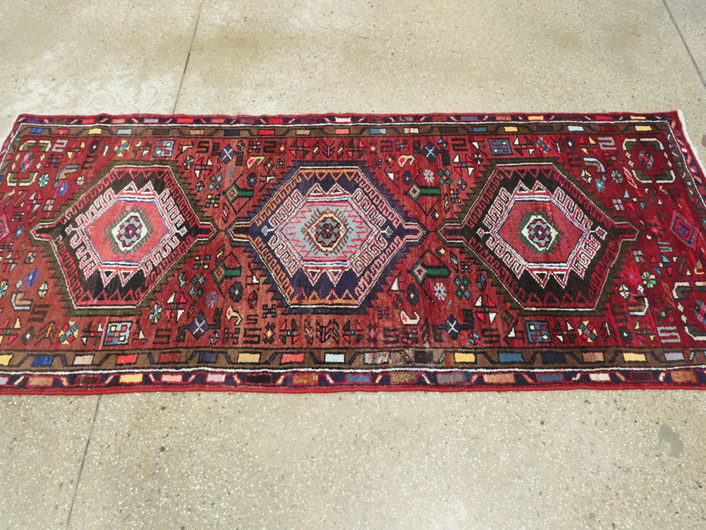 Vintage Persian Hamadan Rug, No.26194 - Galerie Shabab