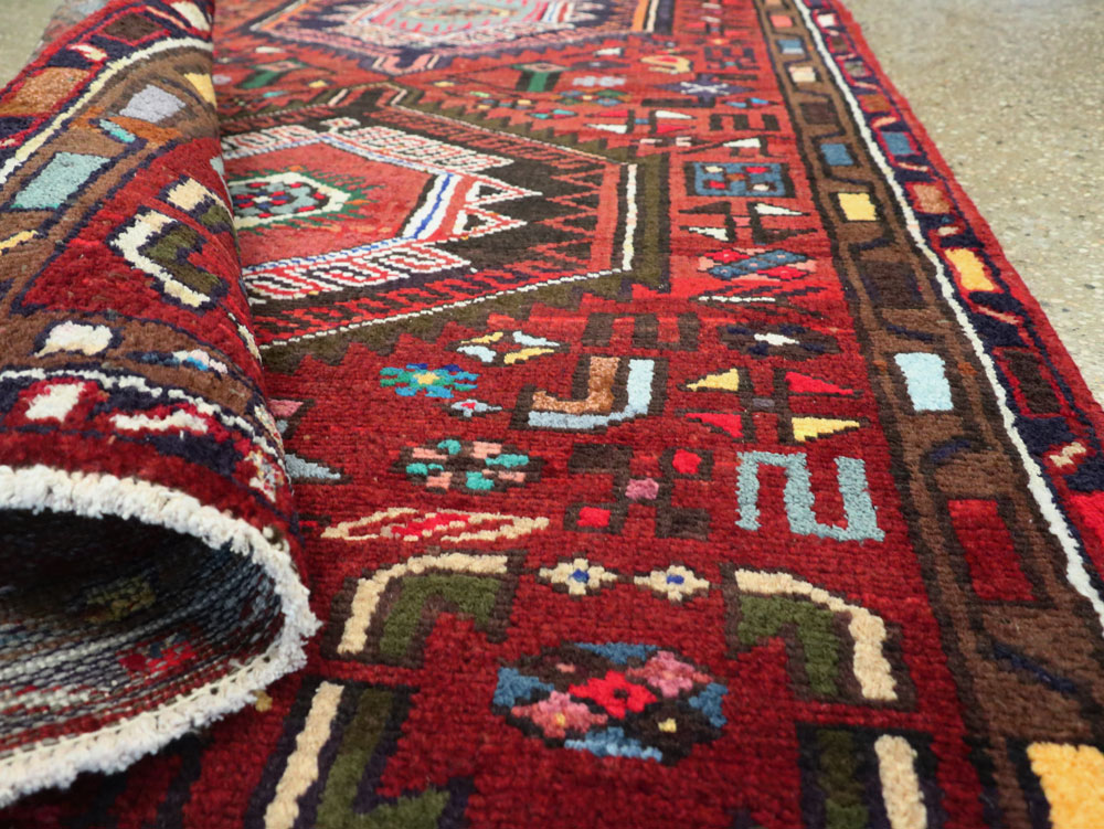 Vintage Persian Hamadan Rug, No.26194 - Galerie Shabab