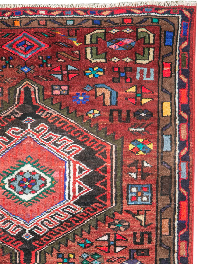 Vintage Persian Hamadan Rug, No.26194 - Galerie Shabab