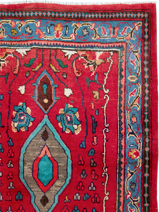 Vintage Persian Mahal Rug, No.26197 - Galerie Shabab
