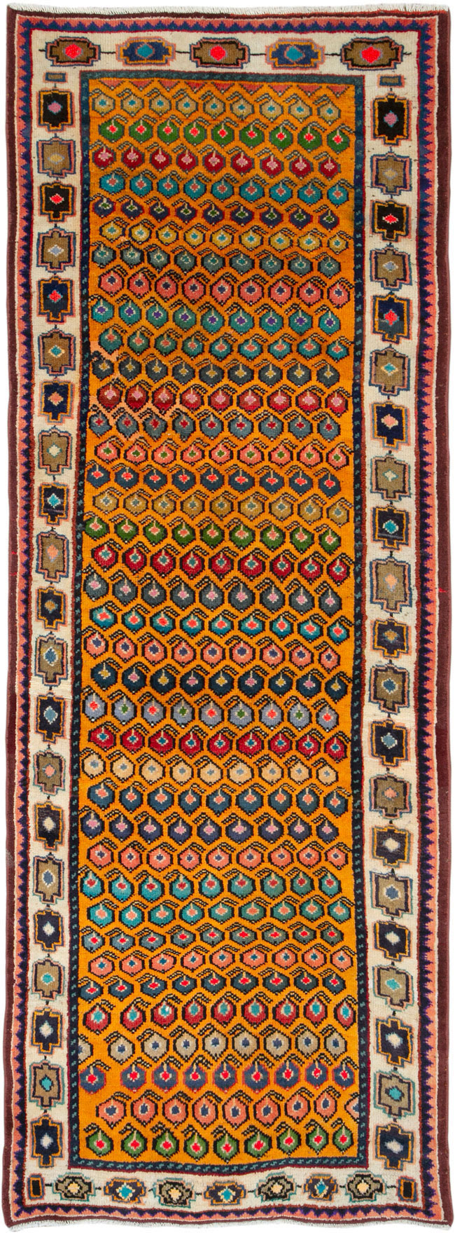 Vintage Persian Hamadan Runner, No.26205 - Galerie Shabab