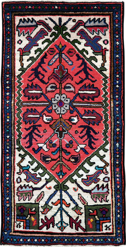 Vintage Persian Hamadan Rug, No.26207 - Galerie Shabab