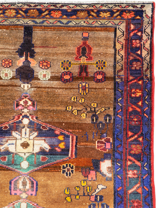 Vintage Persian Hamadan Rug, No.26210 - Galerie Shabab