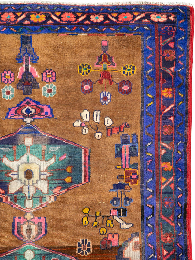 Vintage Persian Hamadan Rug, No.26210 - Galerie Shabab