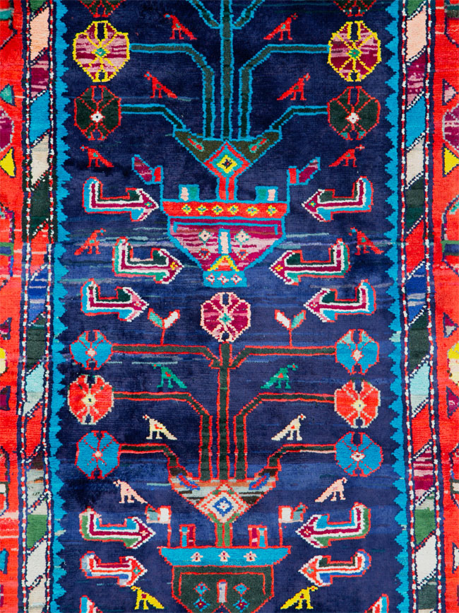 Vintage Persian Hamadan Rug, No.26214 - Galerie Shabab