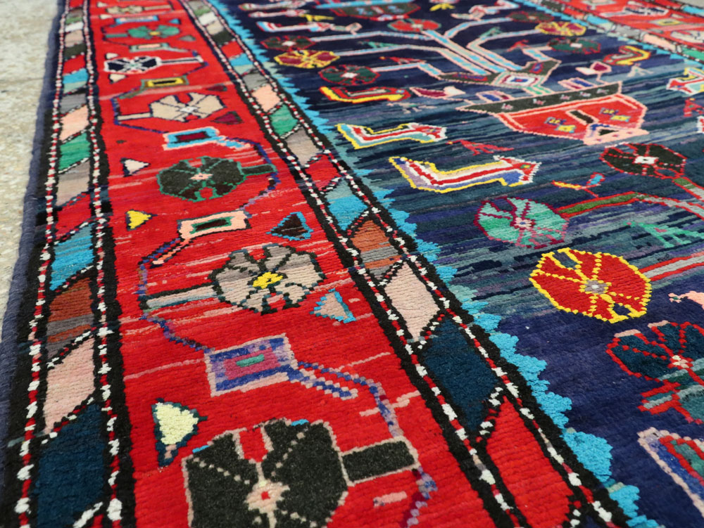 Vintage Persian Hamadan Rug, No.26214 - Galerie Shabab