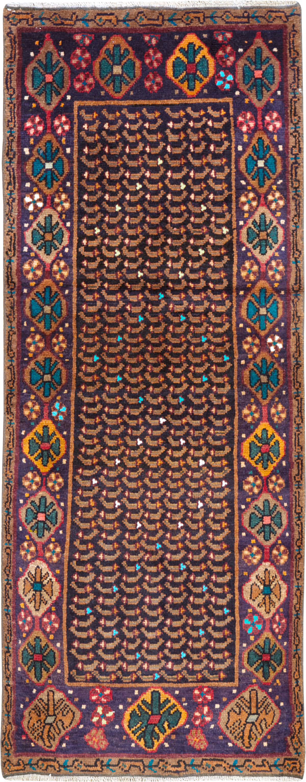 Vintage Persian Baluch Throw Rug, No.26219 - Galerie Shabab