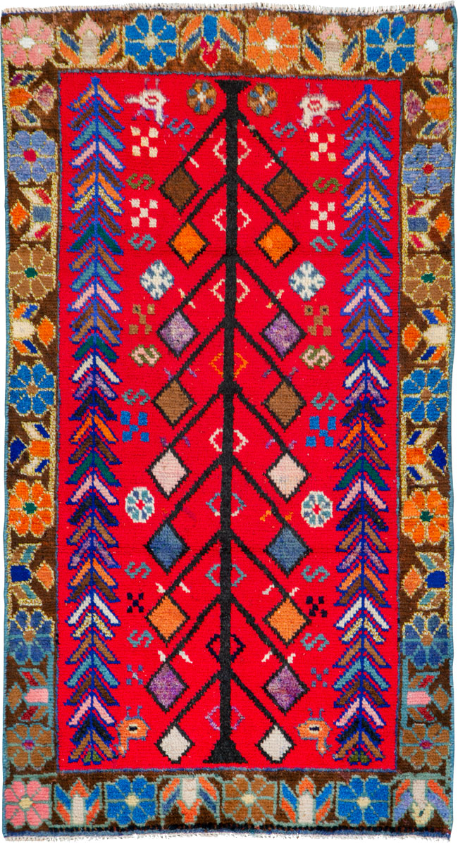 Vintage Persian Hamadan Rug, No.26222 - Galerie Shabab