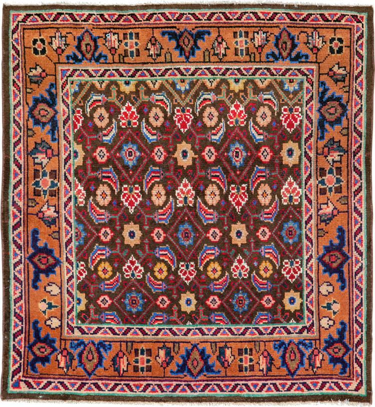 Vintage Persian Hamadan Rug, No.26223 - Galerie Shabab