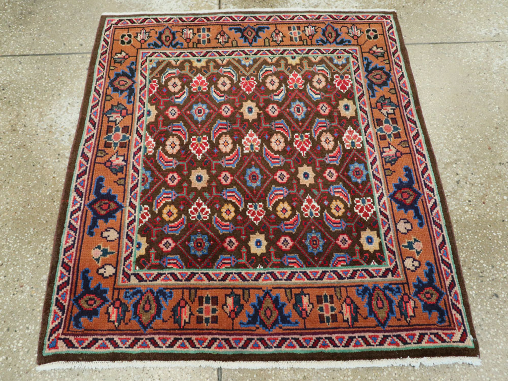 Vintage Persian Hamadan Rug, No.26223 - Galerie Shabab