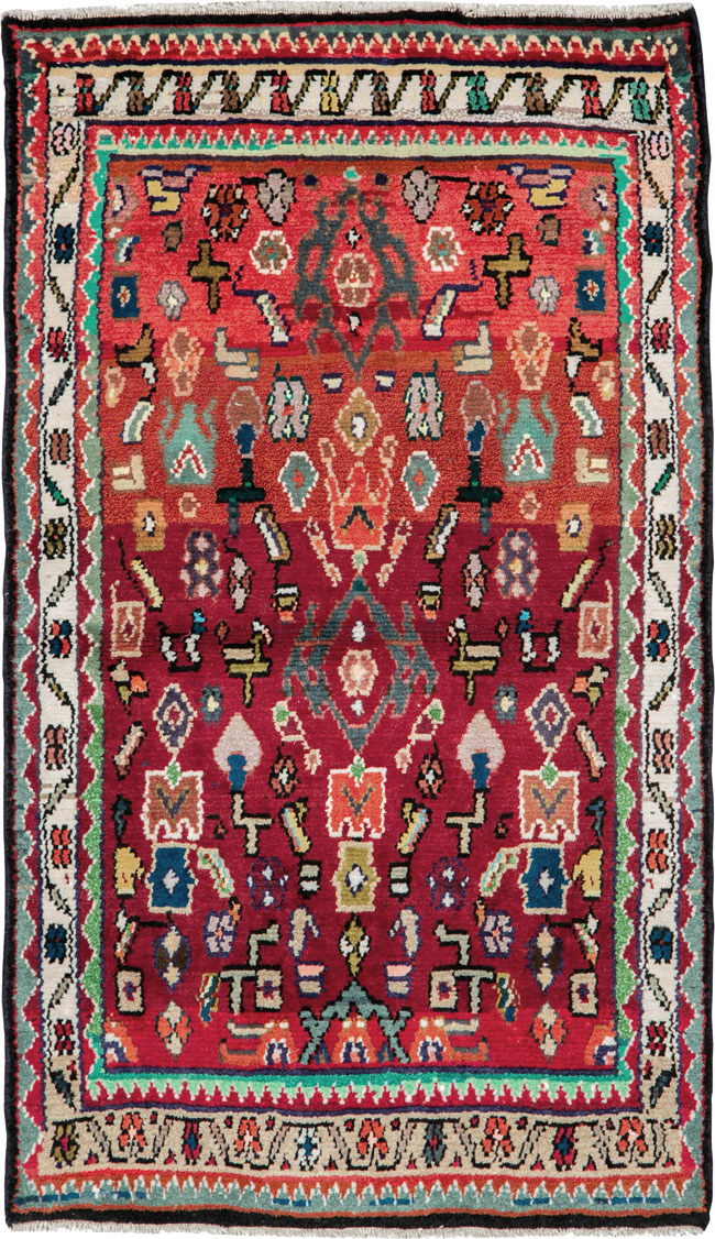 Vintage Persian Hamadan Rug, No.26226 - Galerie Shabab