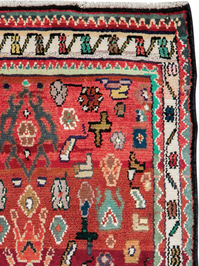 Vintage Persian Hamadan Rug, No.26226 - Galerie Shabab