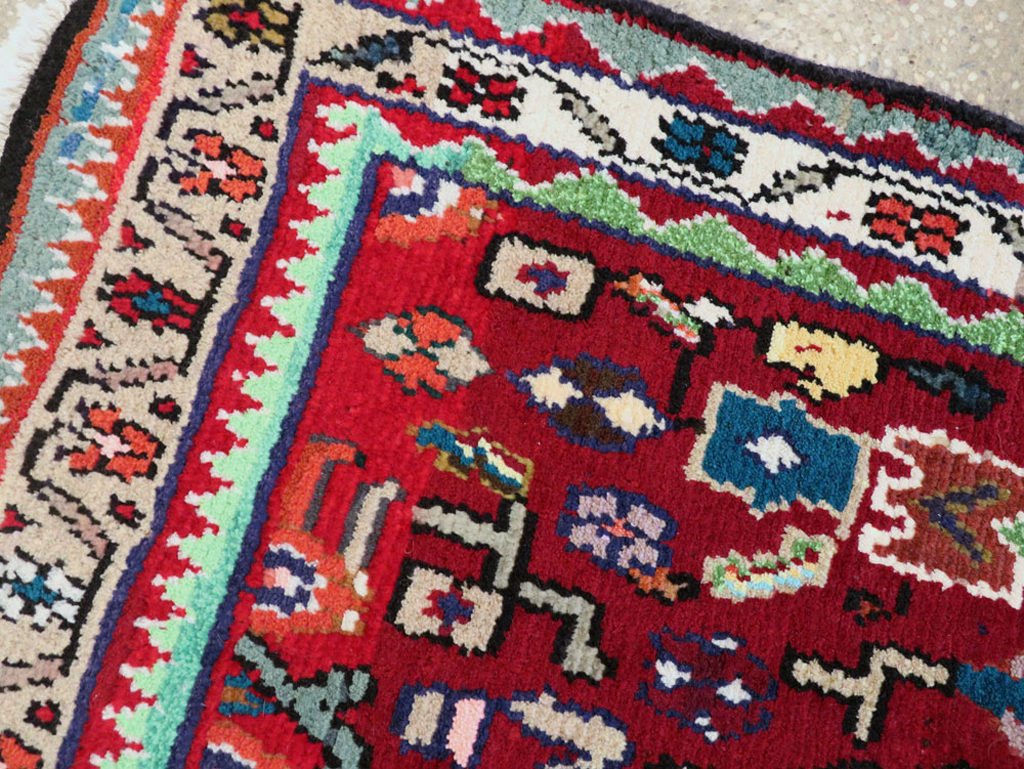 Vintage Persian Hamadan Rug, No.26226 - Galerie Shabab