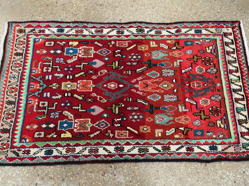 Vintage Persian Hamadan Rug, No.26226 - Galerie Shabab