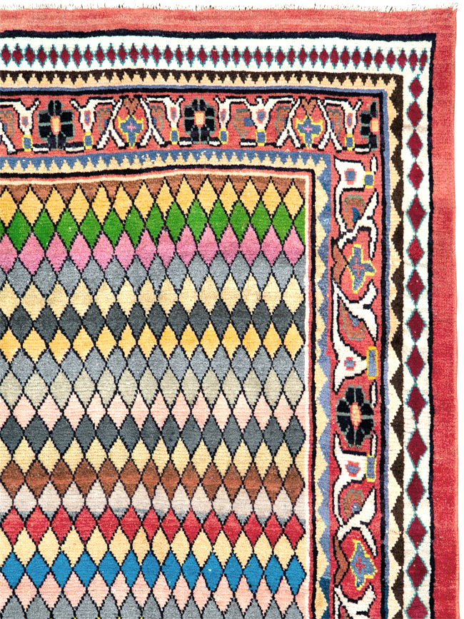 Vintage Persian Mahal Runner, No.26232 - Galerie Shabab