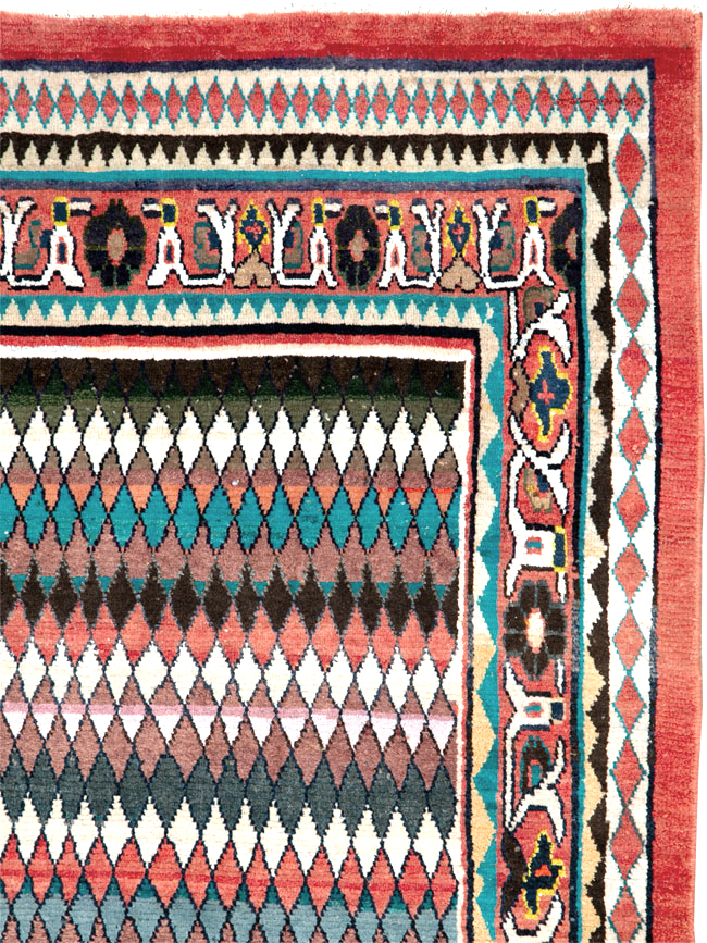 Vintage Persian Mahal Runner, No.26232 - Galerie Shabab