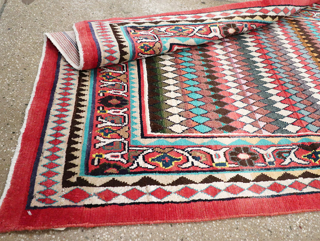 Vintage Persian Mahal Runner, No.26232 - Galerie Shabab