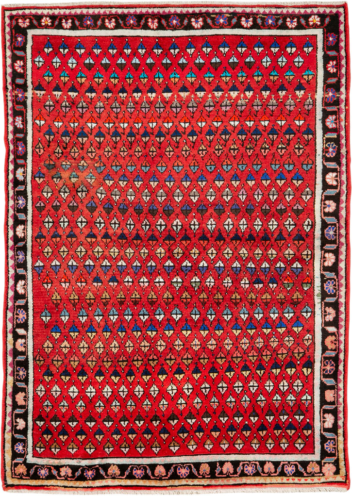 Vintage Persian Hamadan Rug, No.26234 - Galerie Shabab