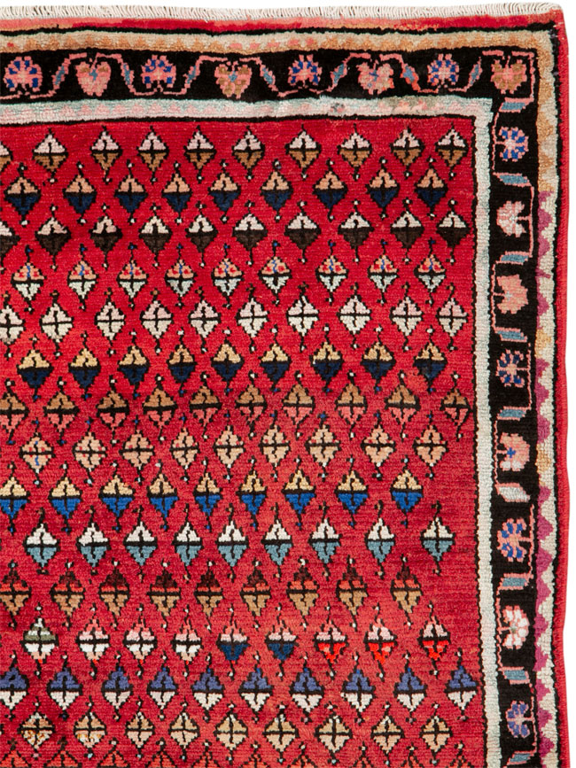Vintage Persian Hamadan Rug, No.26234 - Galerie Shabab