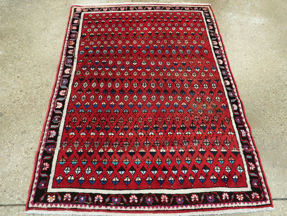 Vintage Persian Hamadan Rug, No.26234 - Galerie Shabab