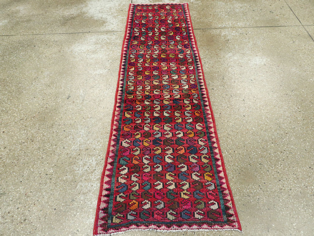 Vintage Persian Mahal Runner, No.26252 - Galerie Shabab