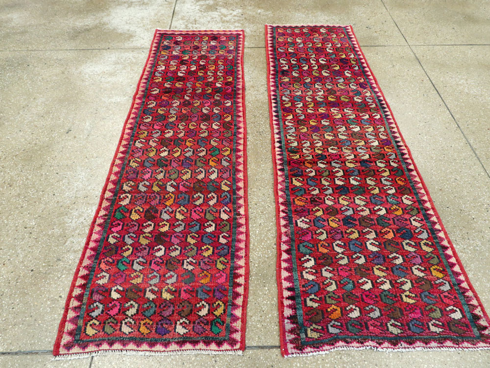 Vintage Persian Mahal Runner, No.26252 - Galerie Shabab