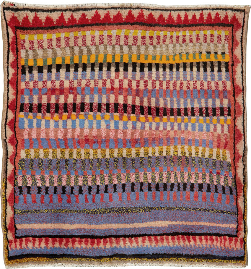 Vintage Persian Mahal Rug, No.26256 - Galerie Shabab