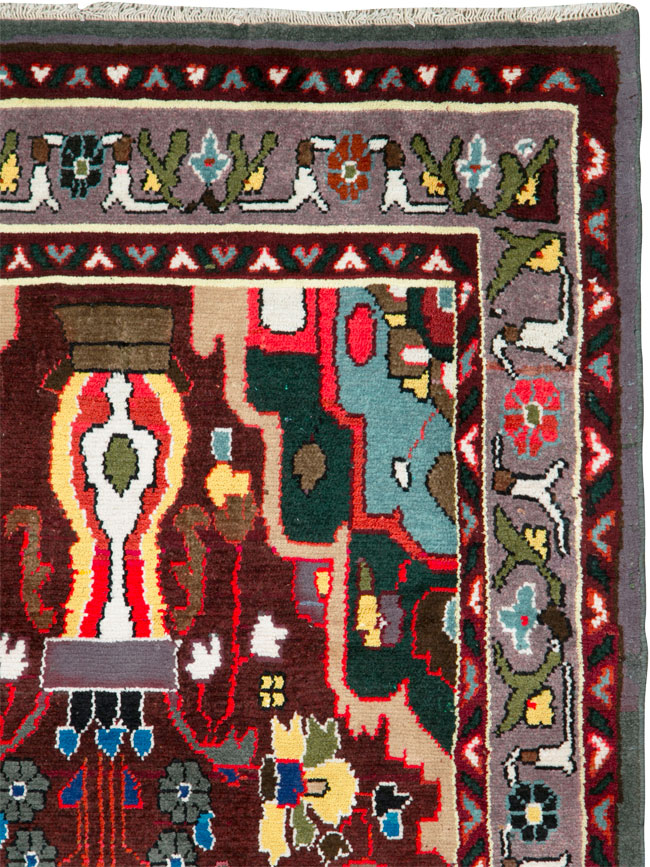Vintage Persian Hamadan Rug, No.26263 - Galerie Shabab