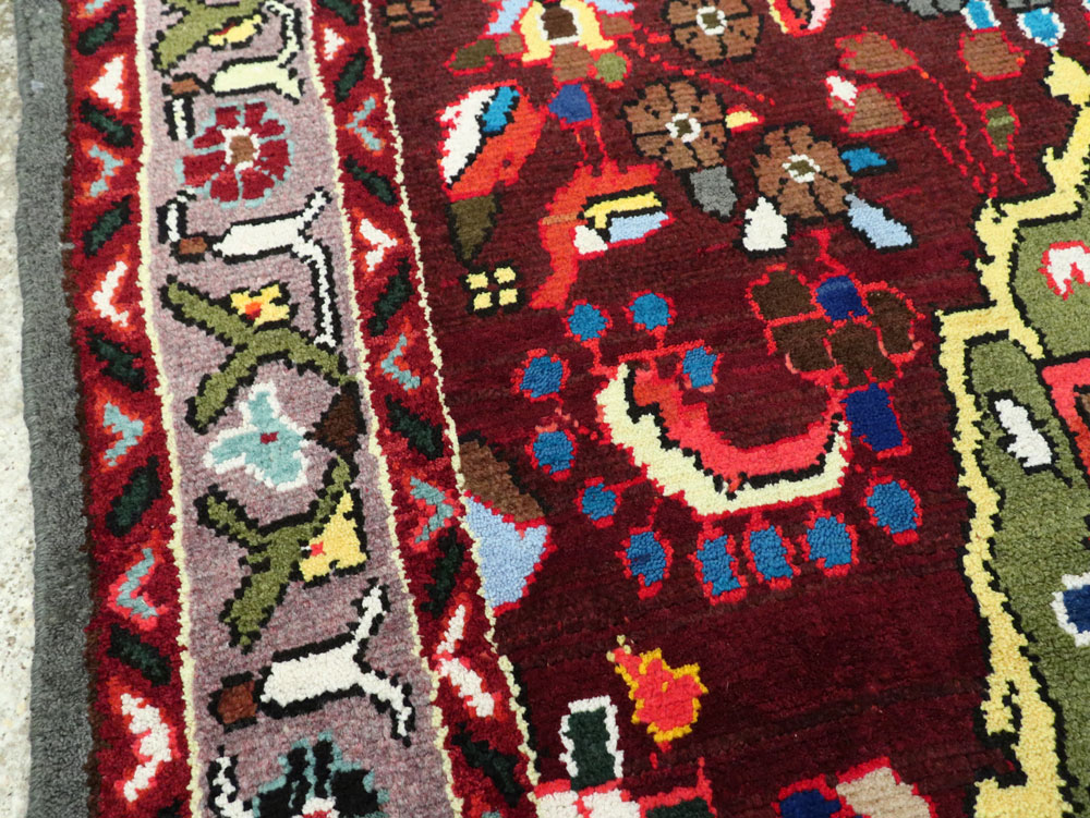 Vintage Persian Hamadan Rug, No.26263 - Galerie Shabab
