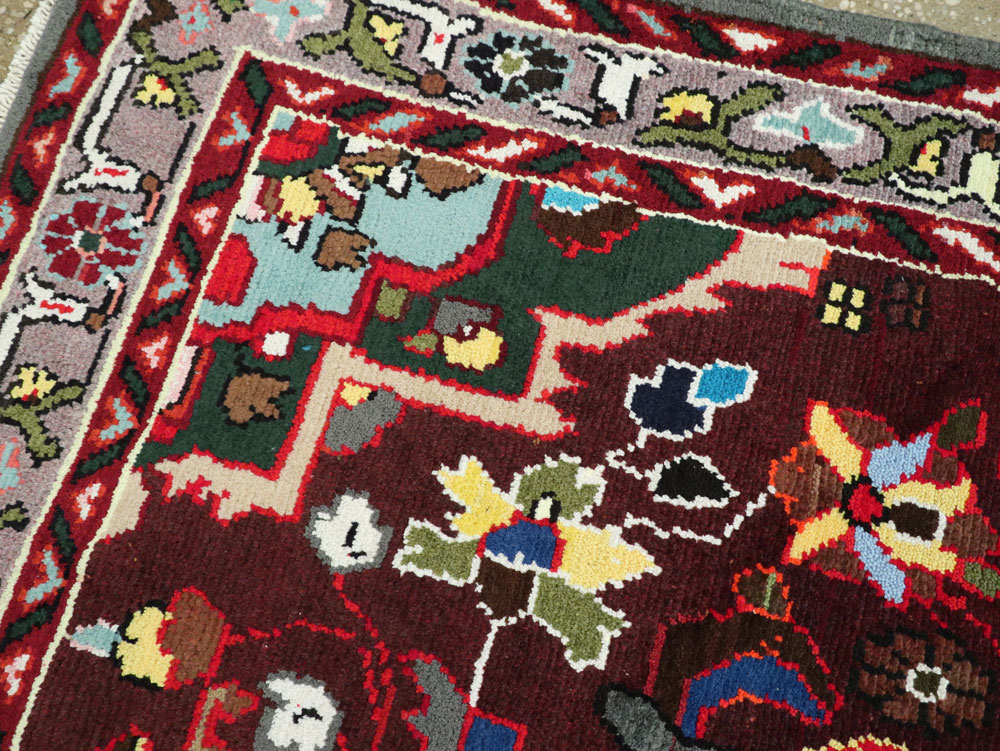 Vintage Persian Hamadan Rug, No.26263 - Galerie Shabab