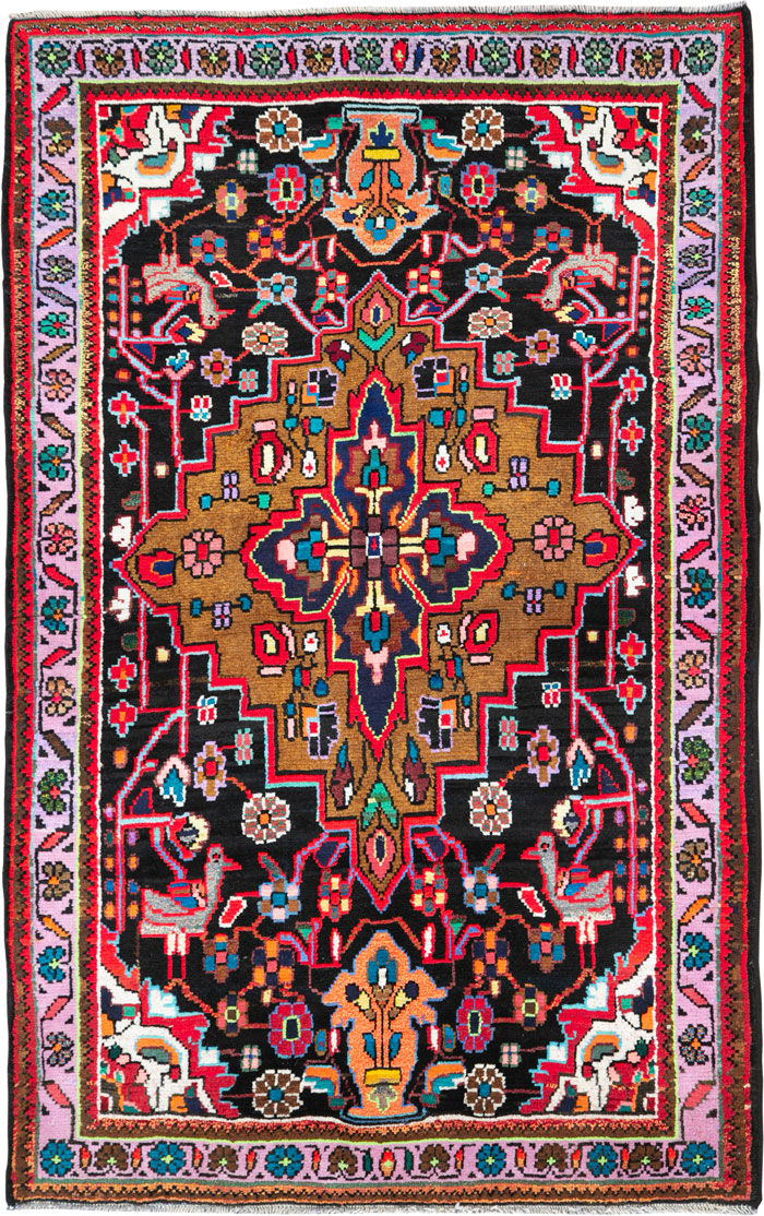 Vintage Persian Hamadan Rug, No.26265 - Galerie Shabab