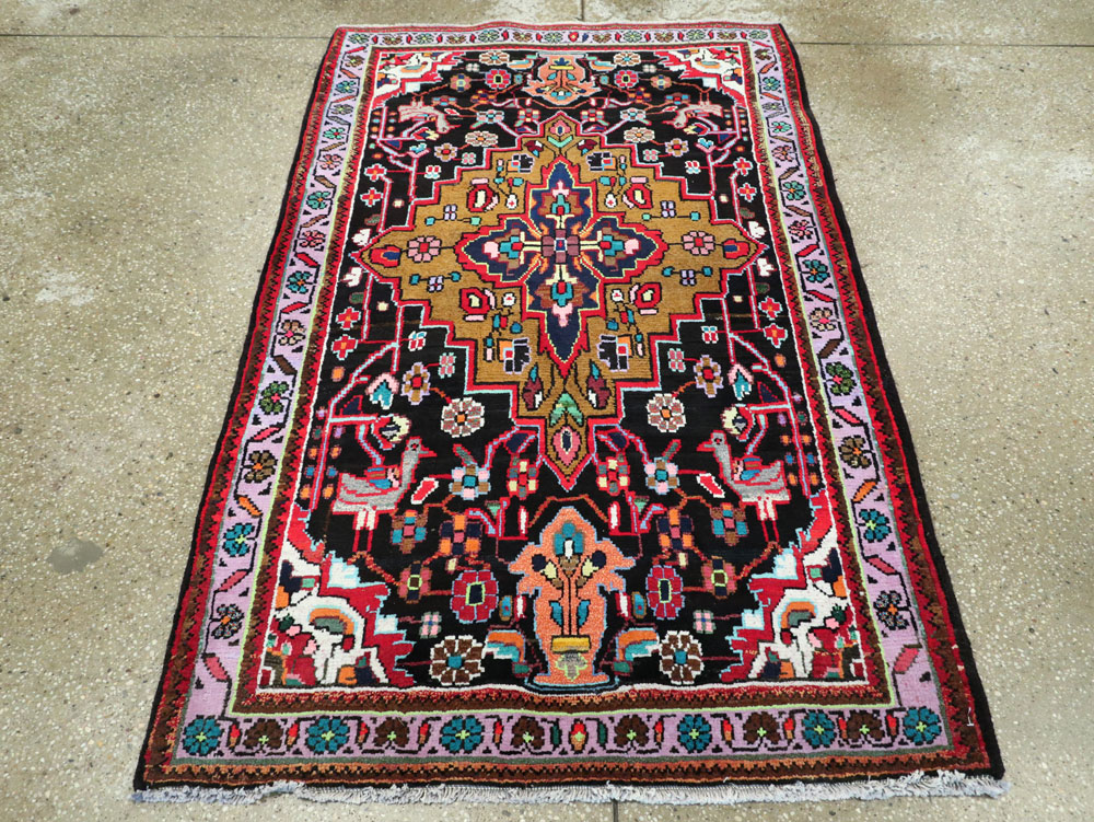 Vintage Persian Hamadan Rug, No.26265 - Galerie Shabab