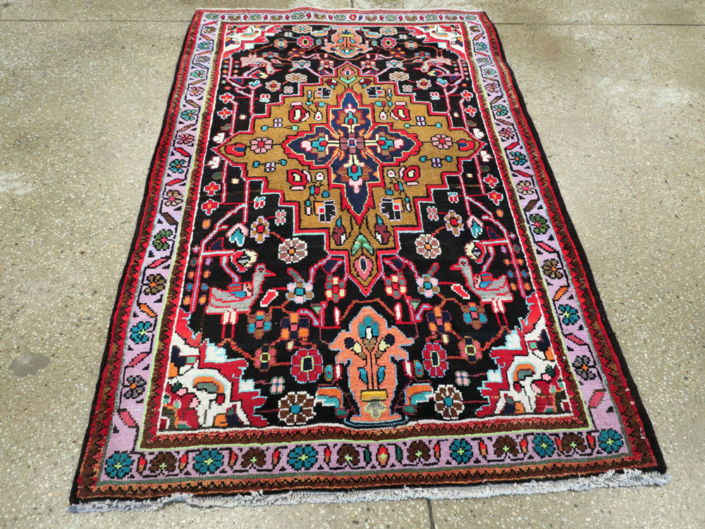 Vintage Persian Hamadan Rug, No.26265 - Galerie Shabab