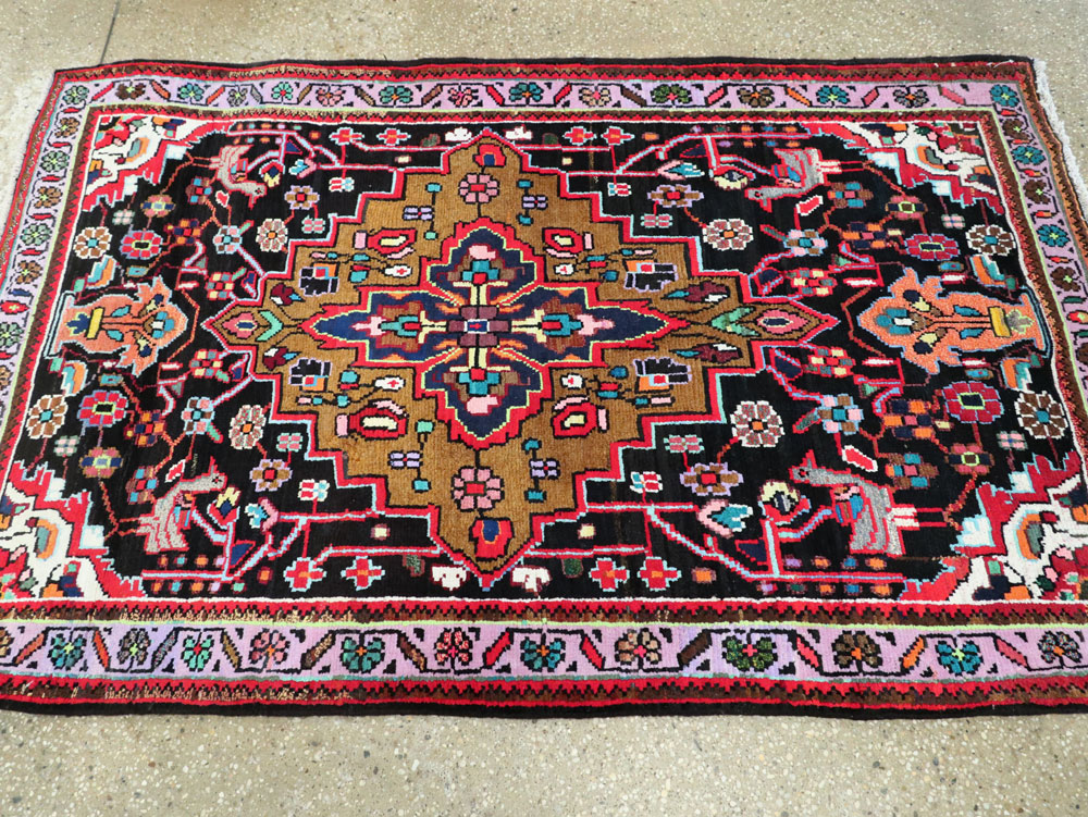 Vintage Persian Hamadan Rug, No.26265 - Galerie Shabab