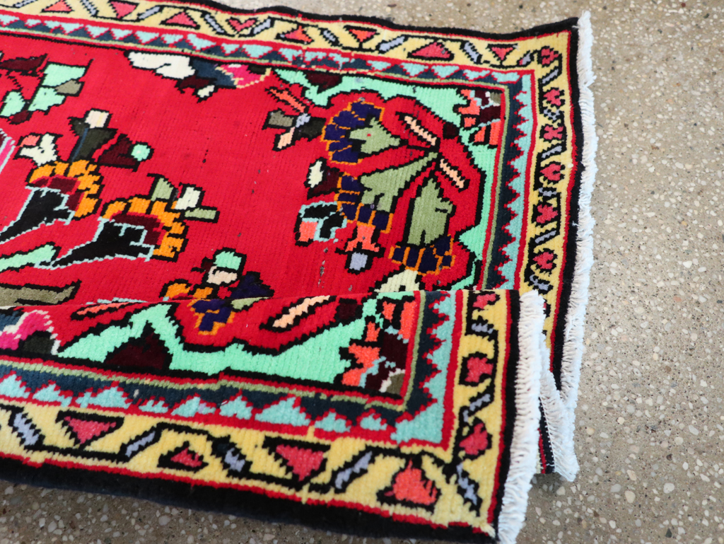 Vintage Persian Hamadan Rug, No.26271 - Galerie Shabab