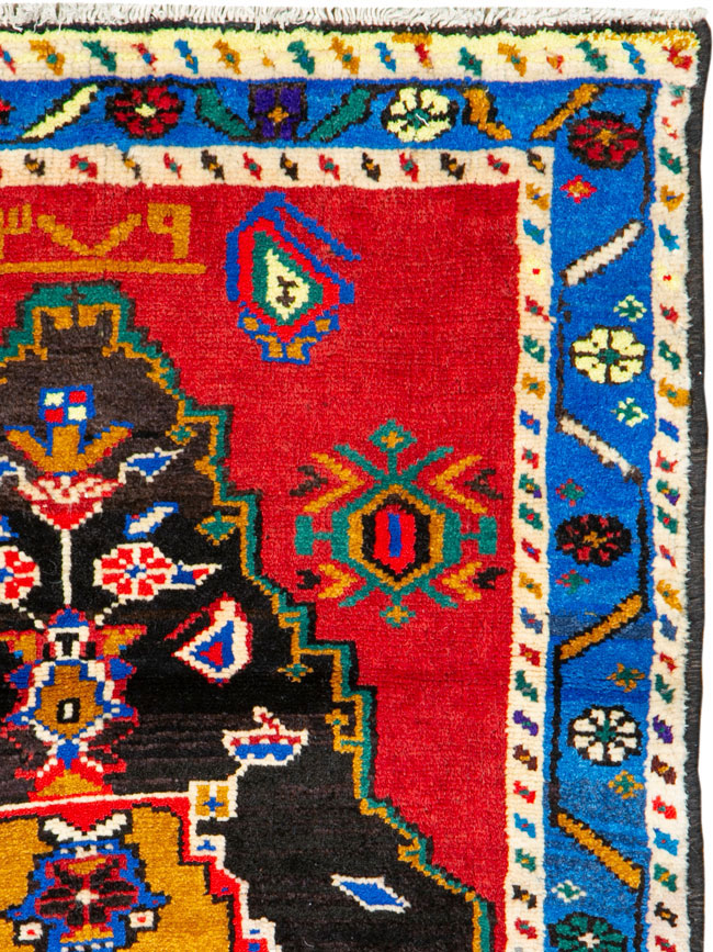 Vintage Persian Hamadan Rug, No.26279 - Galerie Shabab