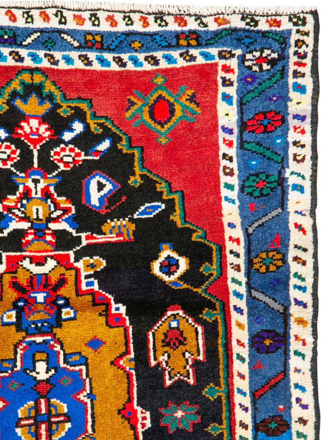 Vintage Persian Hamadan Rug, No.26279 - Galerie Shabab