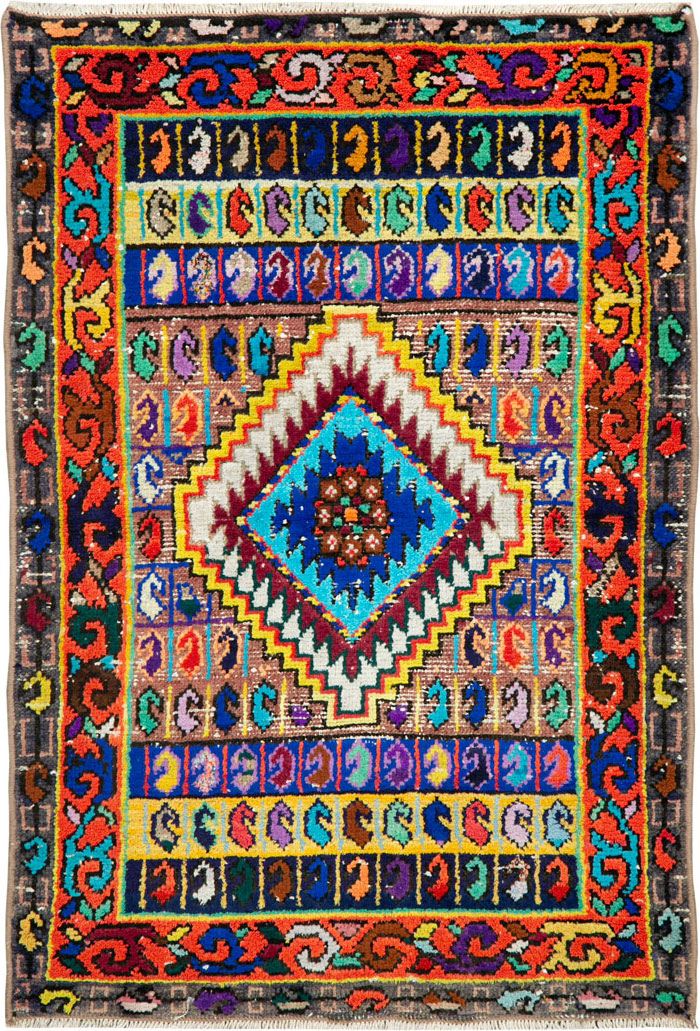 Vintage Persian Mahal Rug, No.26280 - Galerie Shabab
