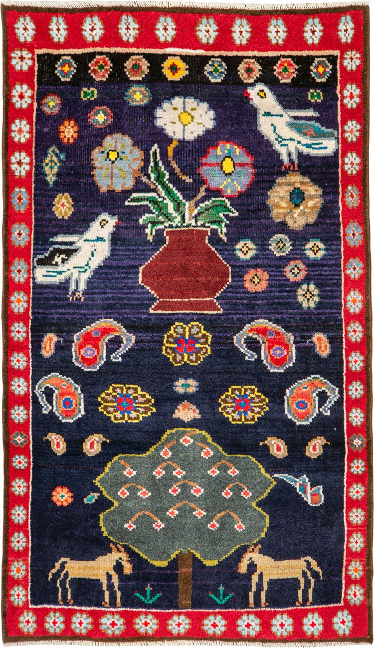 Vintage Persian Mahal Rug, No.26281 - Galerie Shabab